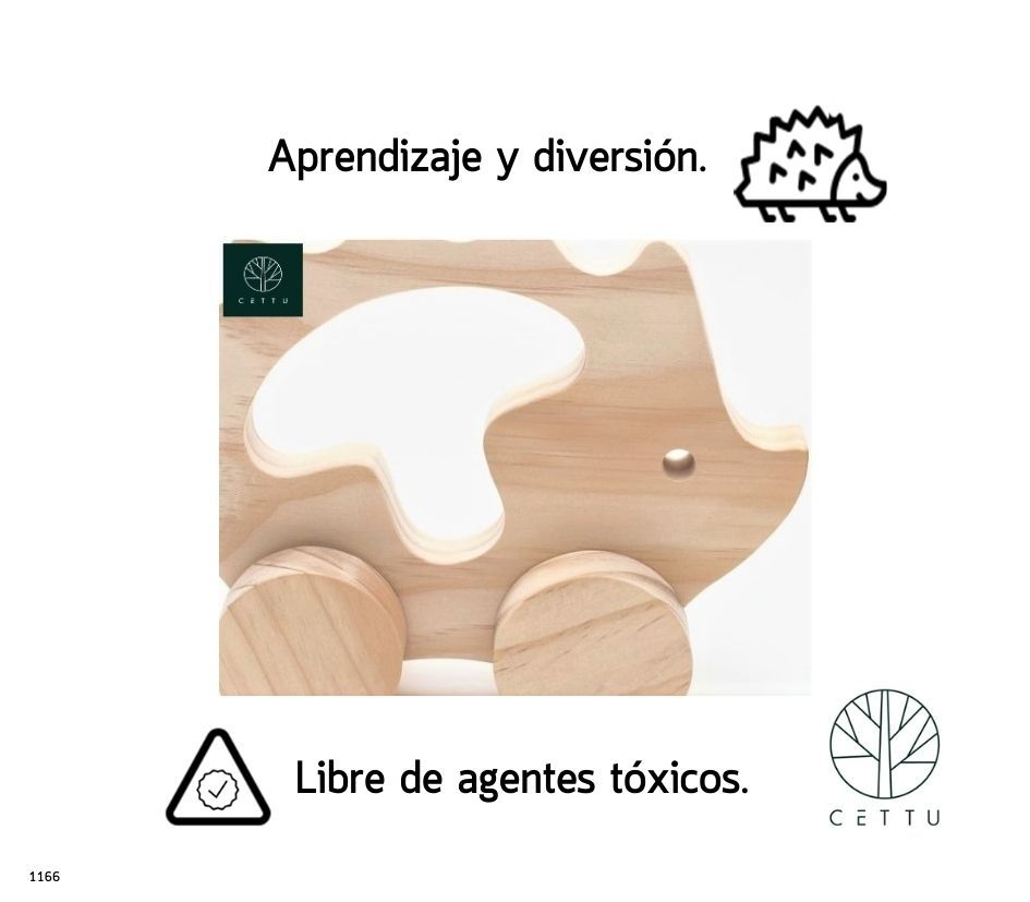 Puerco Espín, juguete didáctico. ¡Aprenden y juegan!