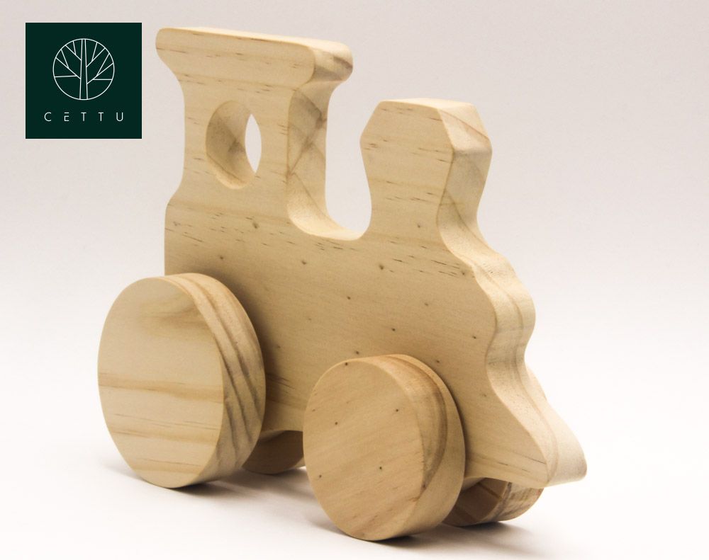 Locomotora, juguete didáctico. ¡Desarrollo motriz!