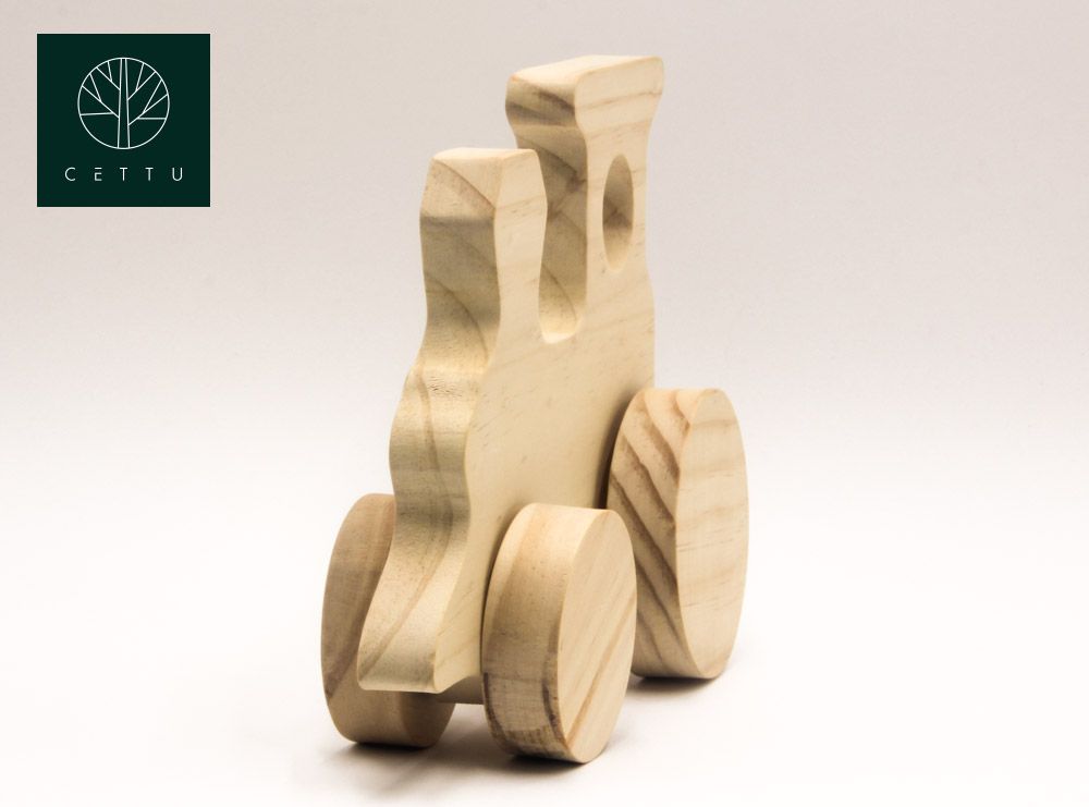 Locomotora, juguete didáctico. ¡Desarrollo motriz!