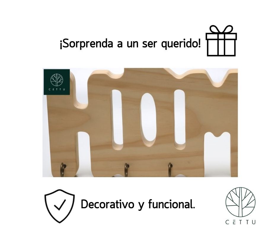 Porta llaves de pared Home. ¡Atrae la atención!