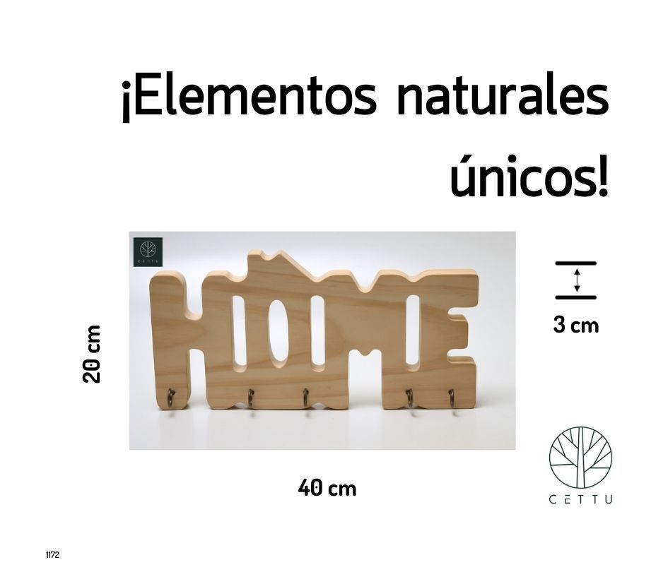 Porta llaves de pared Home. ¡Atrae la atención!