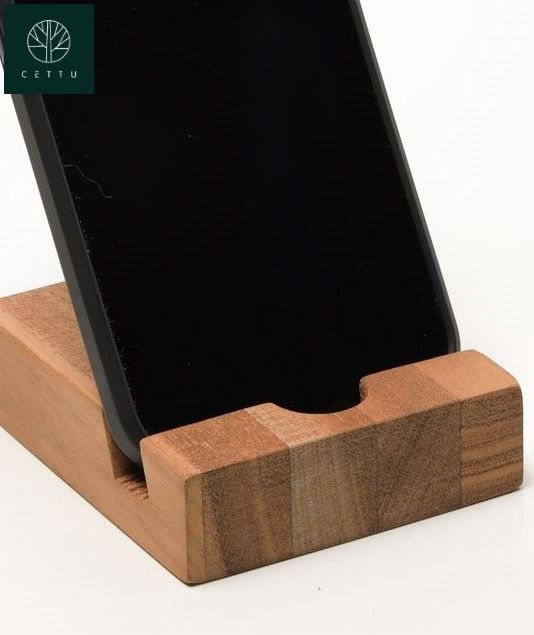 Juego de 2 bases para celular. ¡Elaborados en fina madera!