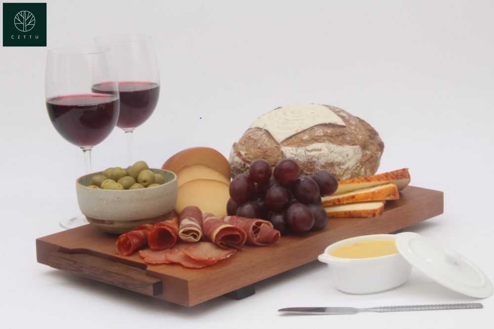 Tabla Eben. ¡Prepare, sirva y haga resaltar su mesa!