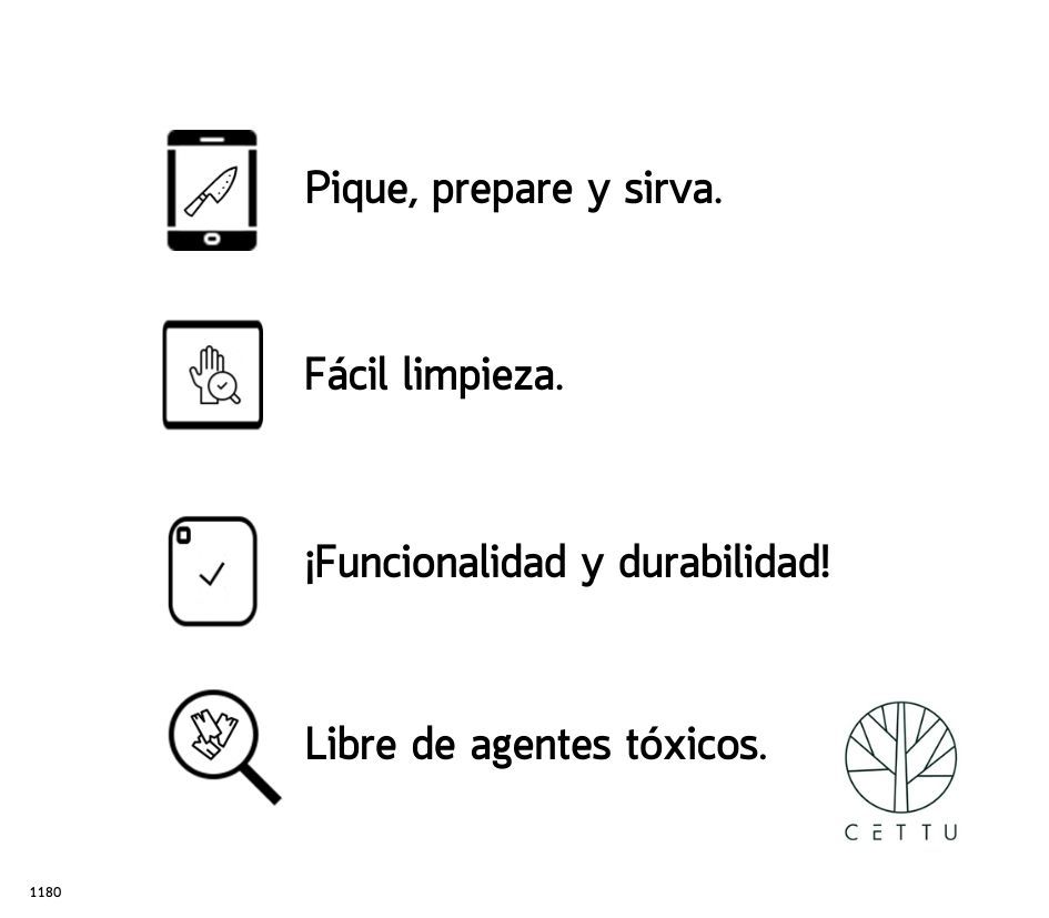 Tabla Carbó. Ideal para picar, cortar y servir.