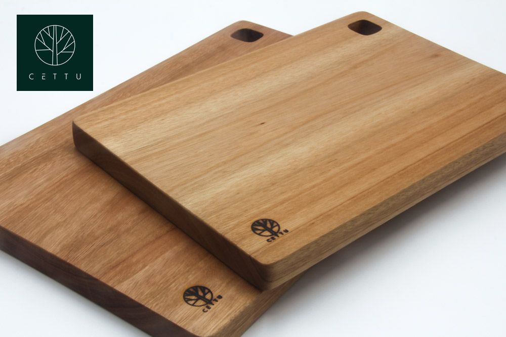 Ideales para picar, cortar y servir. Set de 2 tablas diseño Carbó.