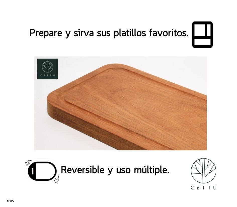 ¡Pique, corte, sirva y disfrute! Tabla Arenisca.