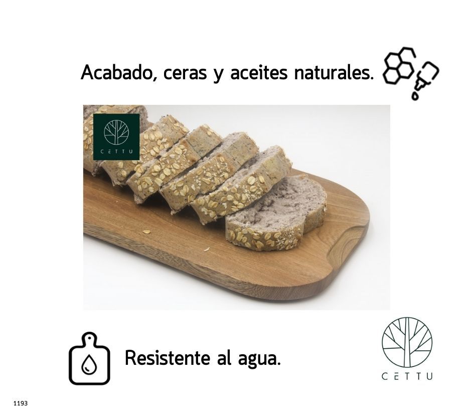 Tabla para pan Ovaal, corte y monte su pan predilecto.