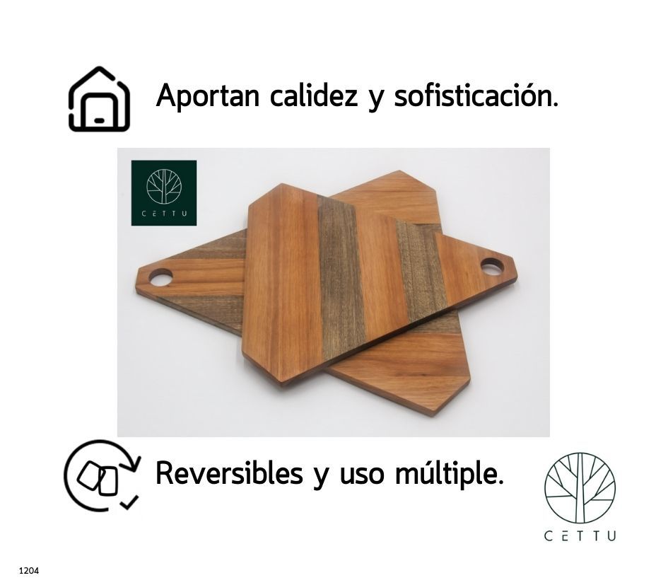 Set de 2  tablas Armonía. ¡Tonalidades únicas!
