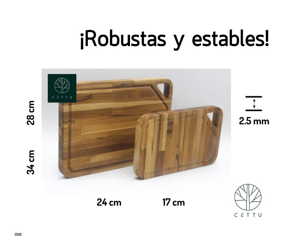 Set de 2 tablas Armería. ¡Cálidas y funcionales!